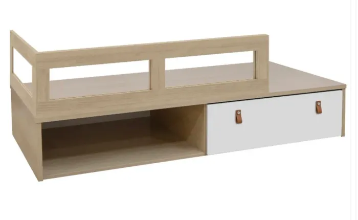 Cama Infantil da marca Quarter com Gaveta e Espaço para Futton
