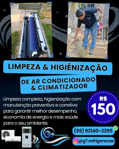 Instalação ar-condicionado - consertos geladeiras - limpeza climatizador