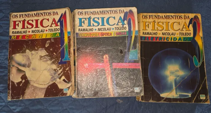 Coleção Os Fundamentos Da Física (Vol 1, 2 e 3) - Ramalho
