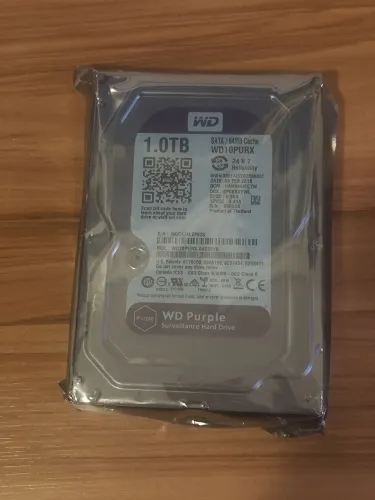 HD WD Purple 1TB Western Digital - Novo Lacrado
