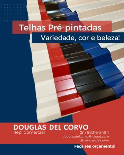 Telha Simples Pré Pintada