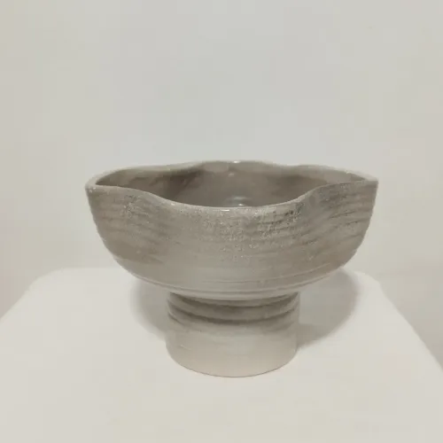 Fruteira / Centro de Mesa em Cerâmica Artesanal Orgânica 20cm