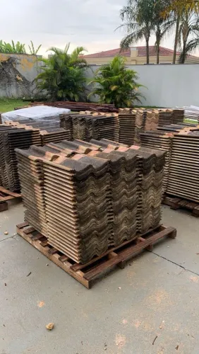 6.000 Telhas de Concreto - Grande Lote - Preço Imperdível!