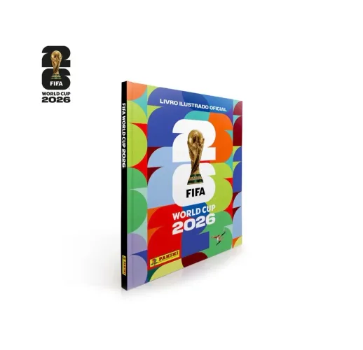 Álbum Capa Dura Colorido Copa do Mundo 2026 Panini