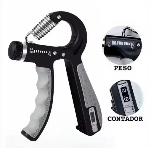 Aderência de mão Hand grip 5-60KG Exercite a força do antebraço e dos dedos (Contador)