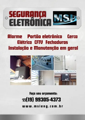 PORTÃO ELETRÔNICO /ALARME / CFTV / CERCA ELÉTRICA / INTERFONE