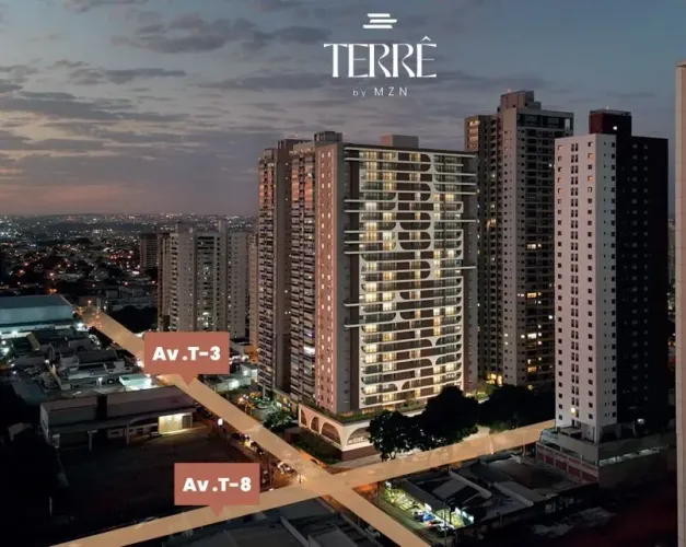 Ágio Terrê 2Q sendo 1 Suíte, de 78,00 m² - Setor Bueno