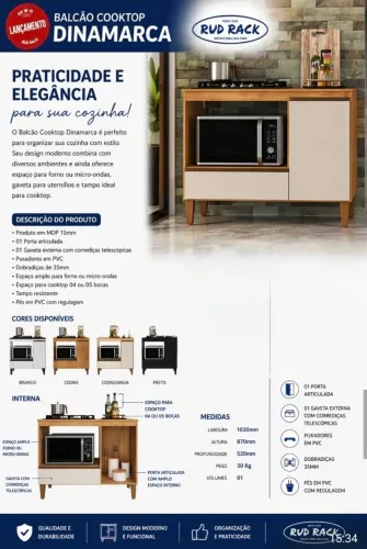 Balcão Cooktop