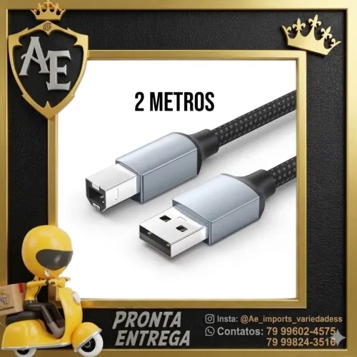 Cabo de impressora 2 metros