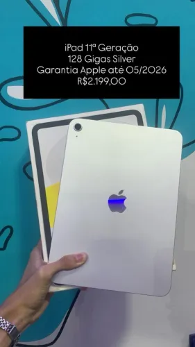 Seminovo: iPad 11 Geração 128Gb Silver | Loja Fisica