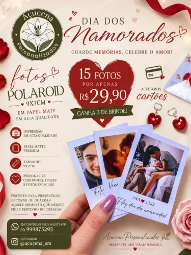 Fotos Polaroid - Dia dos Namorados