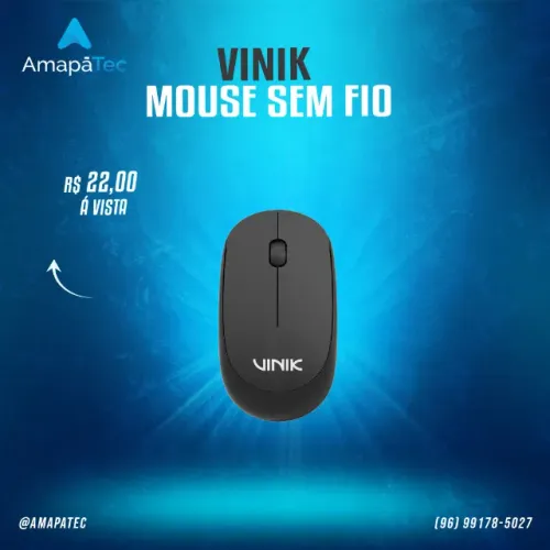 MOUSE SEM FIO VINIK