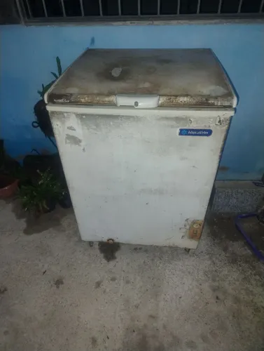 Freezer refrigerador metalfrio $350 tubulação de cobre externa gela muito