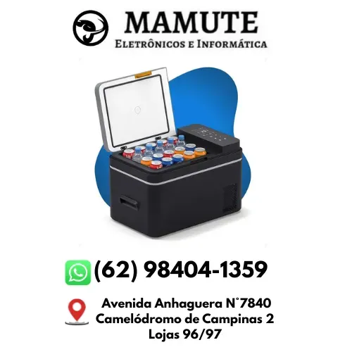 Mini Geladeira Portátil 20L Cooler Automotivo 12/24v Camping Knup Viagem Carro