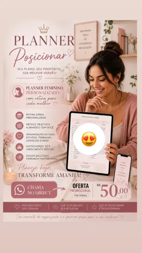 Planner personalizado para mulher 