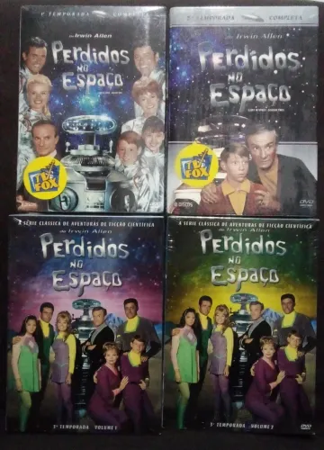 Perdidos no Espaço 1965 série completa 4 DVD boxes LACRADOS Ficção científica