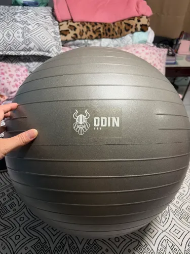 Bola de Ginástica Odin Fit Pilates Suiça Yoga Abdominal Gym Ball Prata