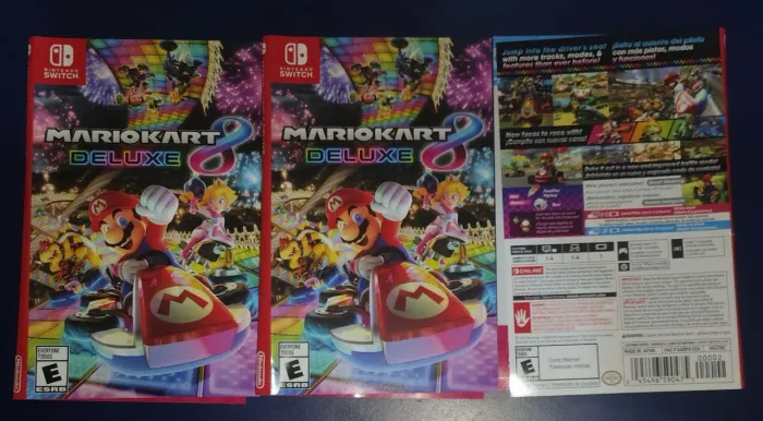 Encarte Mário Kart Deluxe 8 Nintendo Switch (Original)