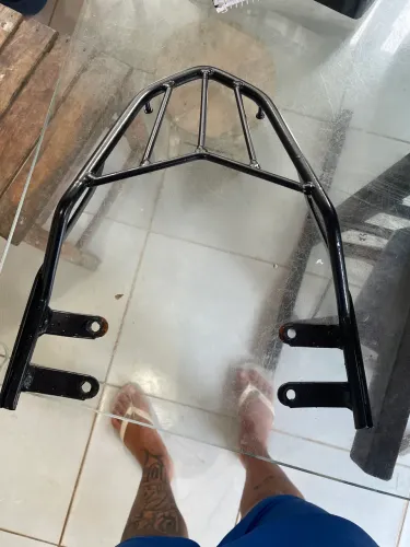 Bagageiro/garupa churrasqueira para support de bau