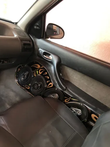 Auto falantes 69, grave, forro de porta, caixa de grave, som completo 