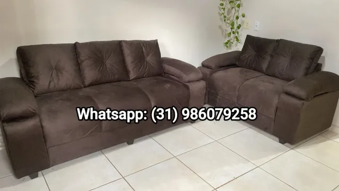 Sofá 2 e 3 lugares Sonata Novos 
