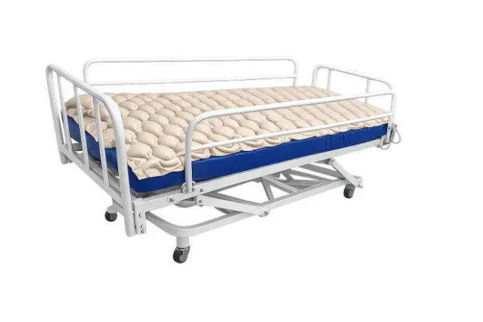 Cama Hospitalar Manual PILATI + Colchão Hospitalar + Colchão Pneumático