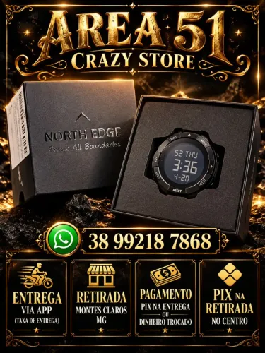 Relógio original North Edge TerraX adventure 