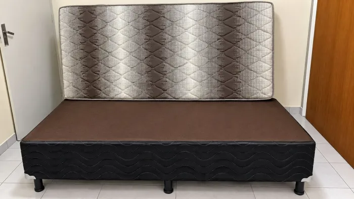 Cama Box Solteiro D45 - Base + Colchão