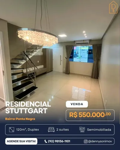 Condomínio Stuttgart | Casa Duplex, 2 Suítes | Próx. Smart Fit - Flores