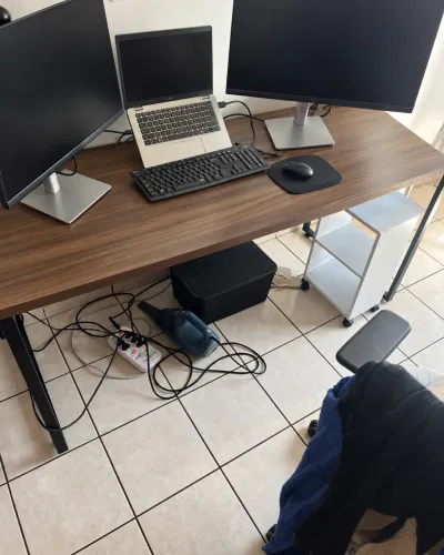 2 Mesas de Escritório 1,50 m Estilo Industrial 