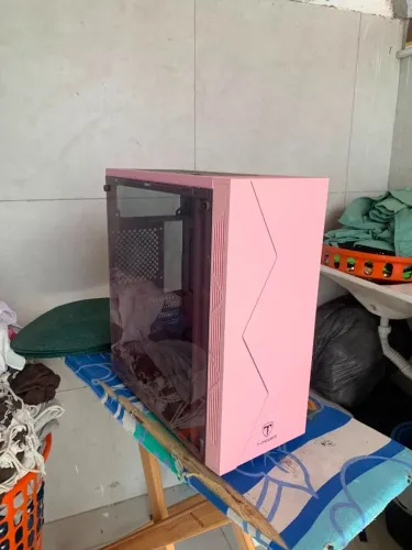 Gabinete Gamer T-dagger P03w Rgb Mid Tower Atx Rosa