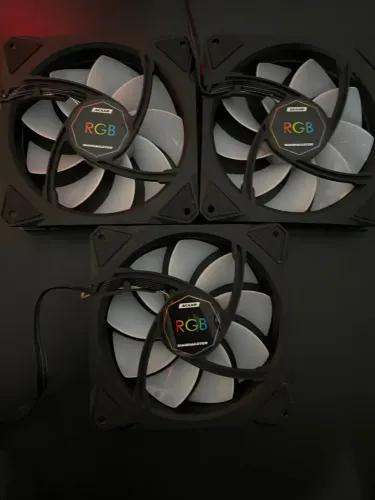 Kit 3 Ventoinhas RGB Akasa GameMaster 120mm - Usadas, Ótimo Estado