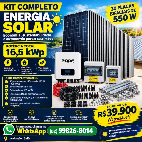 Kit solar completo
