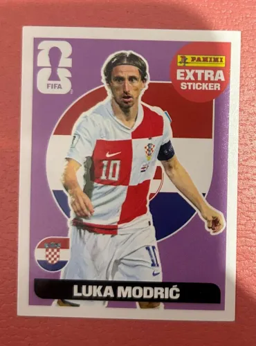 Figurinha Extra Sticker (Legend) - Bordô  - Luka Modri? 