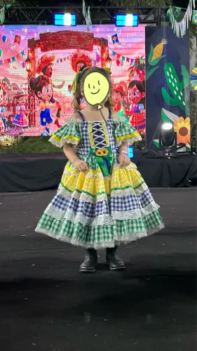 Vestido Festa Junina Infantil