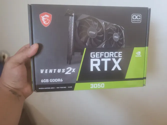 Placa de vídeo RTX 3050 MSI 6GB 
