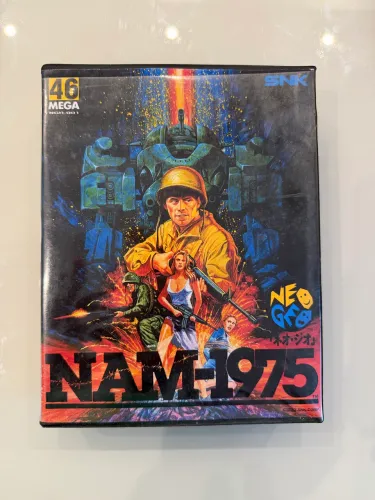 NAM 1975 Original com Manual (Capa Repro) Neo Geo AES