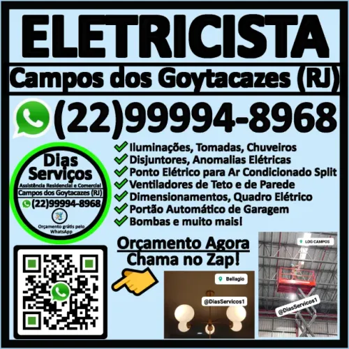 Eletricista em Campos dos Goytacazes (RJ)