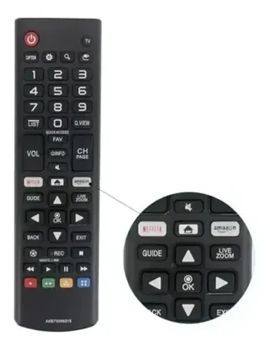 CONTROLE REMOTO PARA TODAS AS TVS DA MARCA LG ( NOCO COM NOTA FISCAL ) DELIVERY