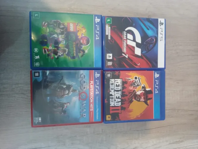 Baixei o valor para 300.00 sair logo.LOTE 4 JOGOS PS5 / PS4 - Estado de Novo (Impecáveis)