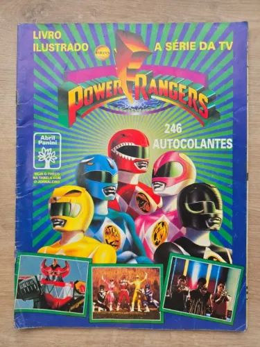 Álgum Figurinha Power Rangers primeira temporada faltando 10 figurinhas