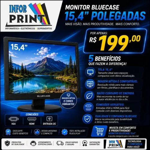 MONITOR BLUECASE 15,4