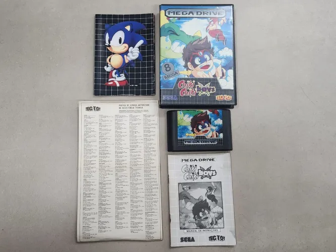 Mega Drive Chiki Chiki Boys Tectoy Completo c/ Manual