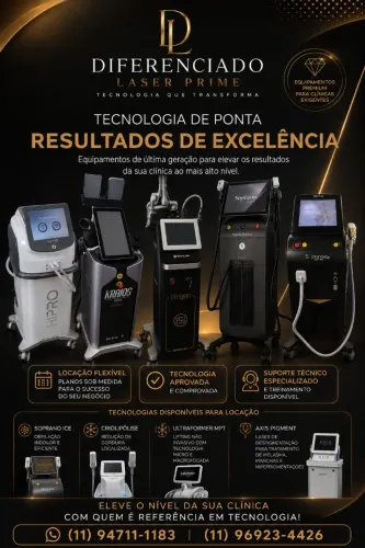 Equipamentos de estética para locação