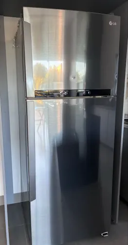 Geladeira LG Duplex Frost Free 441L - Aço Escovado