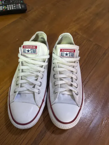 Tênis All Star plataforma lona Branco