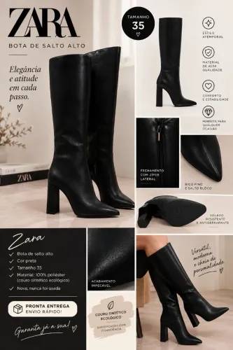 Bota Zara Cano Longo