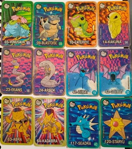 Tazos pokémon super cartas original