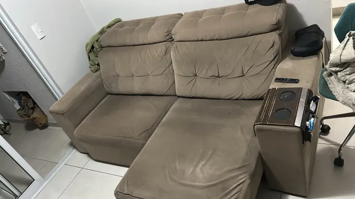 Sofá retrátil 3 lugares