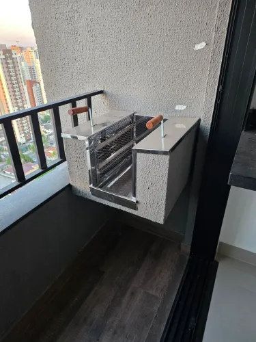 Churrasqueira para apartamento de alvenaria - Sem fumaça